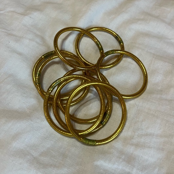 Budha girl bangles- Set of 9 GOLD - Picture 3 of 4